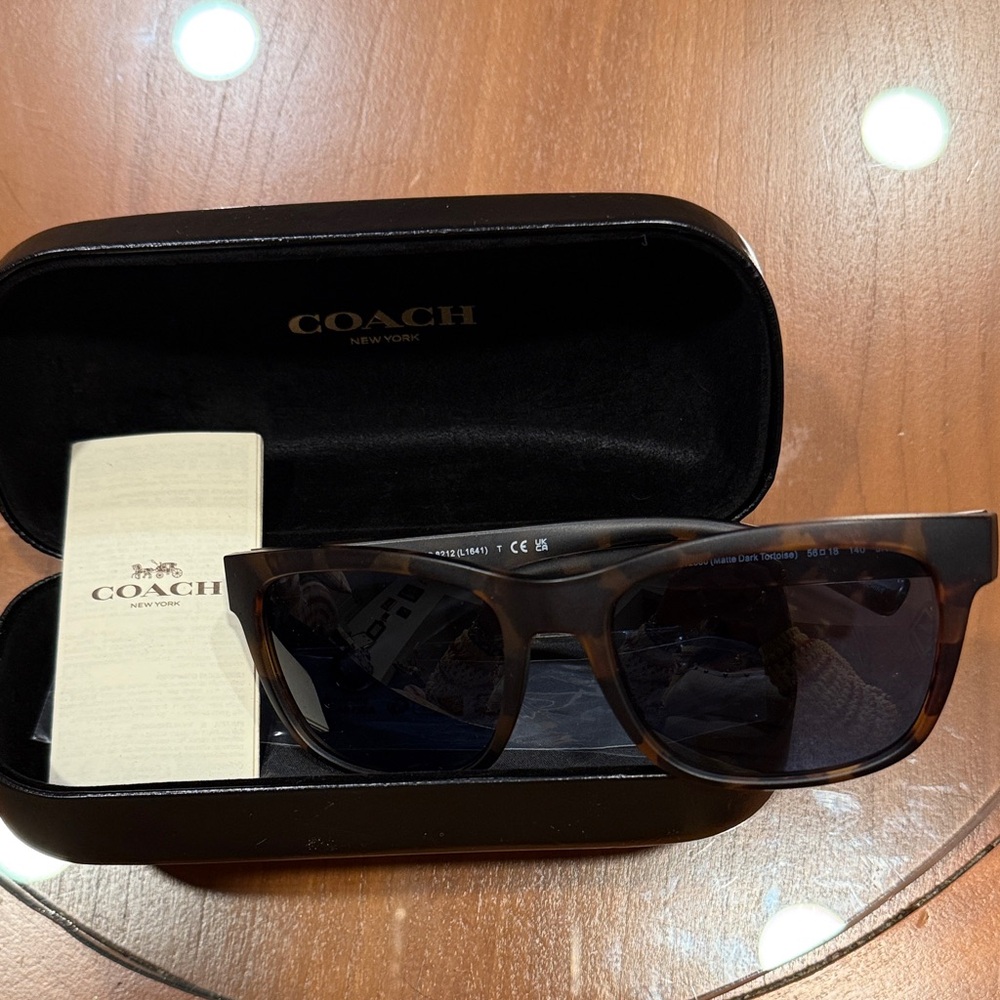 Coach Brown Sunglasses with Black Case